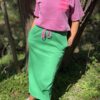 Jupe sweat Nat verte