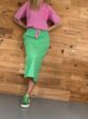 Jupe sweat Nat verte