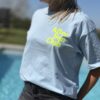 T-shirt After sun bleu