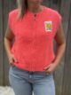 Gilet Smiley corail
