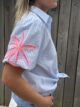 Chemise Palmier bleu