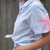 Chemise Palmier bleu