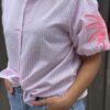 Chemise palmier Rose