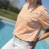 T-shirt léo orange