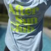 T-shirt After sun bleu