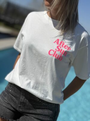 T-shirt After Sun blanc
