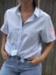 Chemise Palmier bleu