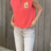 Gilet Smiley corail