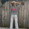 T-shirt vintage gris