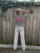 T-shirt vintage gris