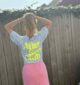 T-shirt After sun bleu