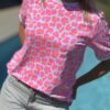 T-shirt Léo rose