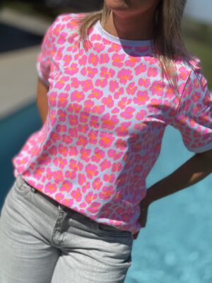T-shirt Léo rose
