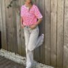 T-shirt Léo rose