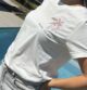 T-shirt palmier sun rose