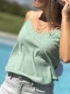 Top clem vert d'eau