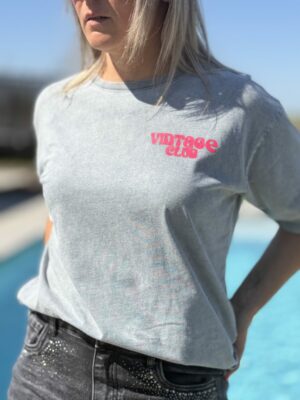 T-shirt vintage gris