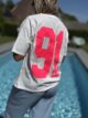 T-shirt blanc Vibes 91