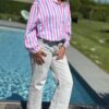 Chemise Sunset Stripes