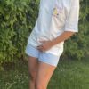 T-shirt The Vacation Club Blanc