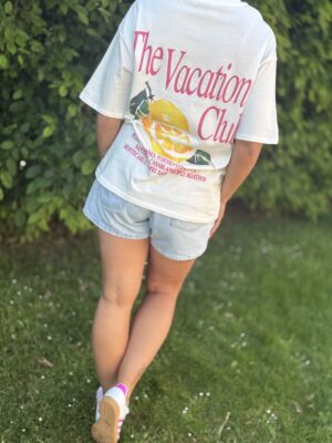 T-shirt The Vacation Club Blanc
