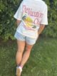 T-shirt The Vacation Club Blanc
