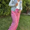 Pantalon Léopard Rose 