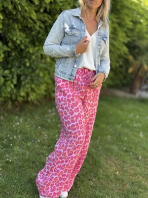 Pantalon Léopard Rose 