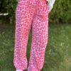 Pantalon Léopard Rose 
