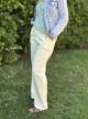 Pantalon gaze de coton jaune