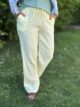 Pantalon gaze de coton jaune