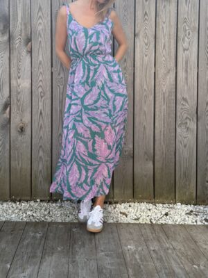 Robe longue Zoé mauve 