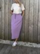 Jupe sweat mauve