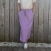 Jupe sweat mauve