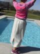 Jupe sweat sarah grise