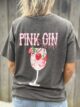 T-shirt gris Pink Gin 
