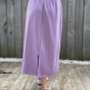 Jupe sweat mauve