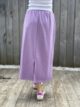 Jupe sweat mauve