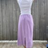 Jupe sweat mauve