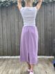 Jupe sweat mauve
