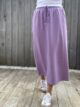 Jupe sweat mauve