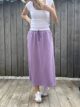 Jupe sweat mauve