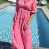 Robe longue Pink Wild
