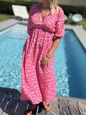 Robe longue Pink Wild