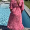 Robe longue Pink Wild