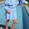 Robe courte Blue Sky