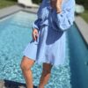 Robe courte Blue Sky