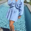 Robe courte Blue Sky