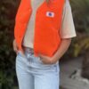 Veste Polaire Sans Manche Orange Flash