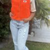Veste Polaire Sans Manche Orange Flash